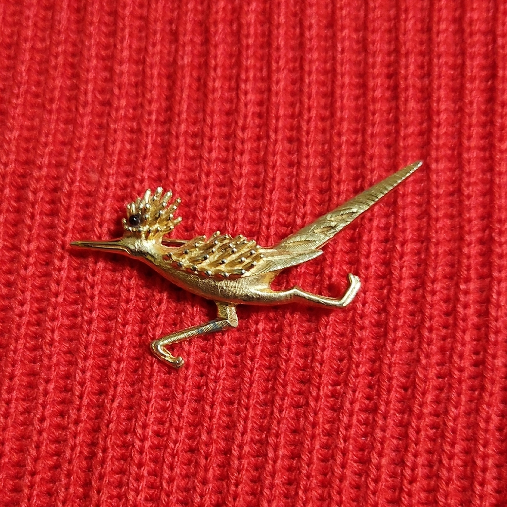 Boucher Vintage Roadrunner brooch
